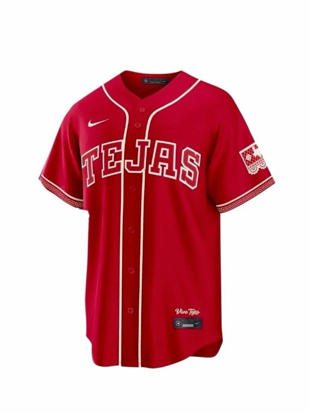 BNWT Nike Red Tejas Texas MLB Baseball Jersey #53 Garcia Size Large